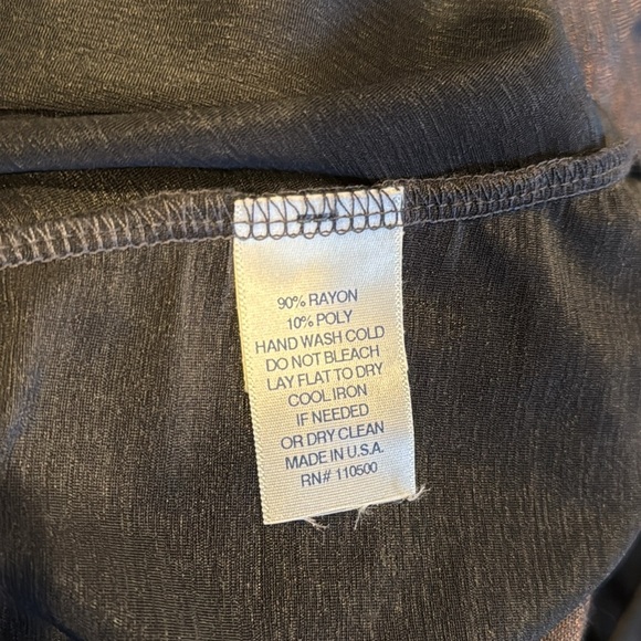 Laila Jayde Women’s Extra Large Long Sleeve Blouse Semi-Sheer Top Sheer Trim - Picture 6 of 6